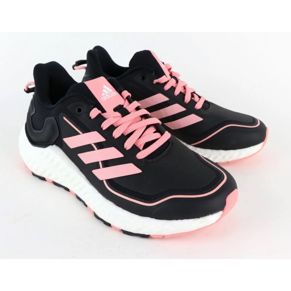 Adidas black and pink sneakers